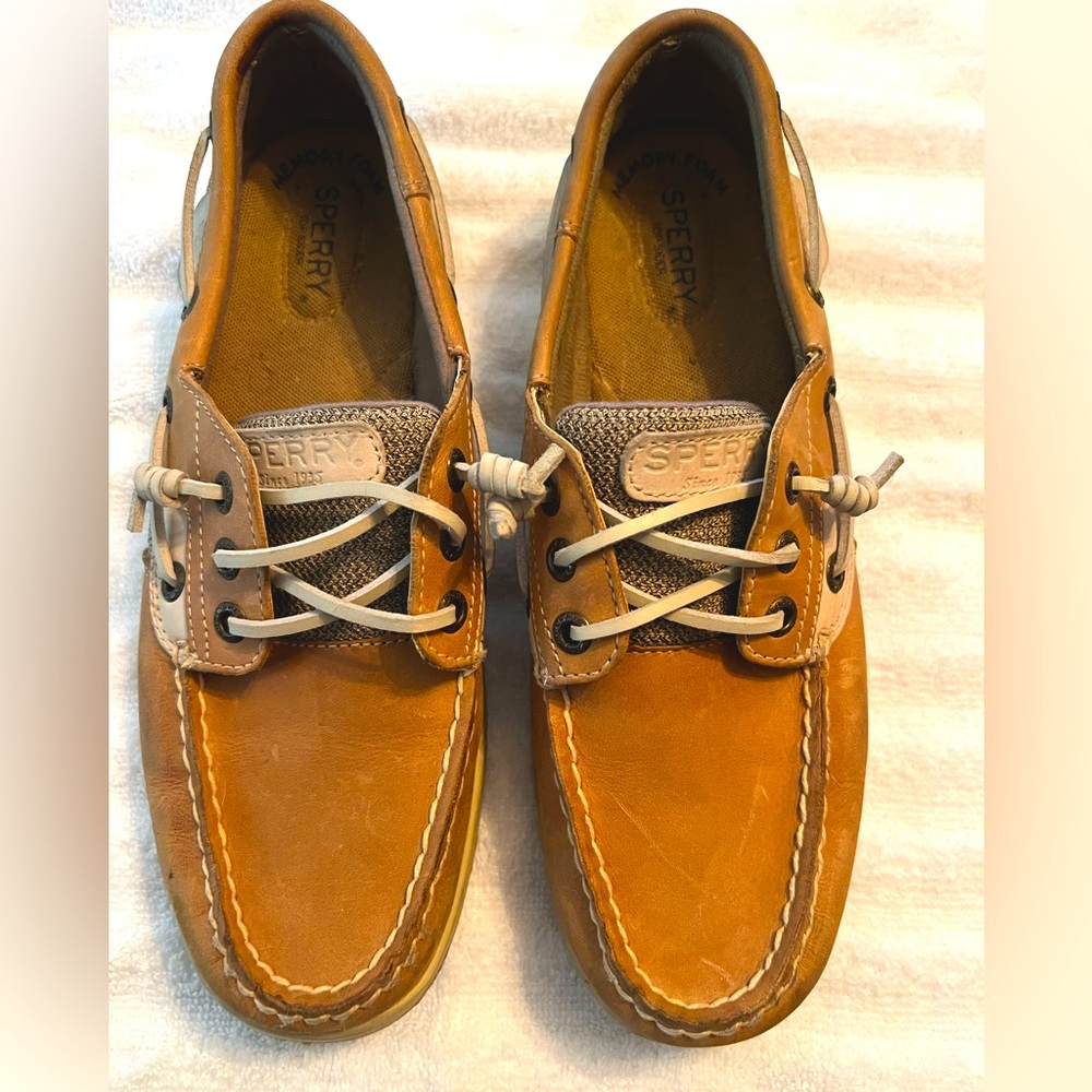 Sperry loafers tan size 8
